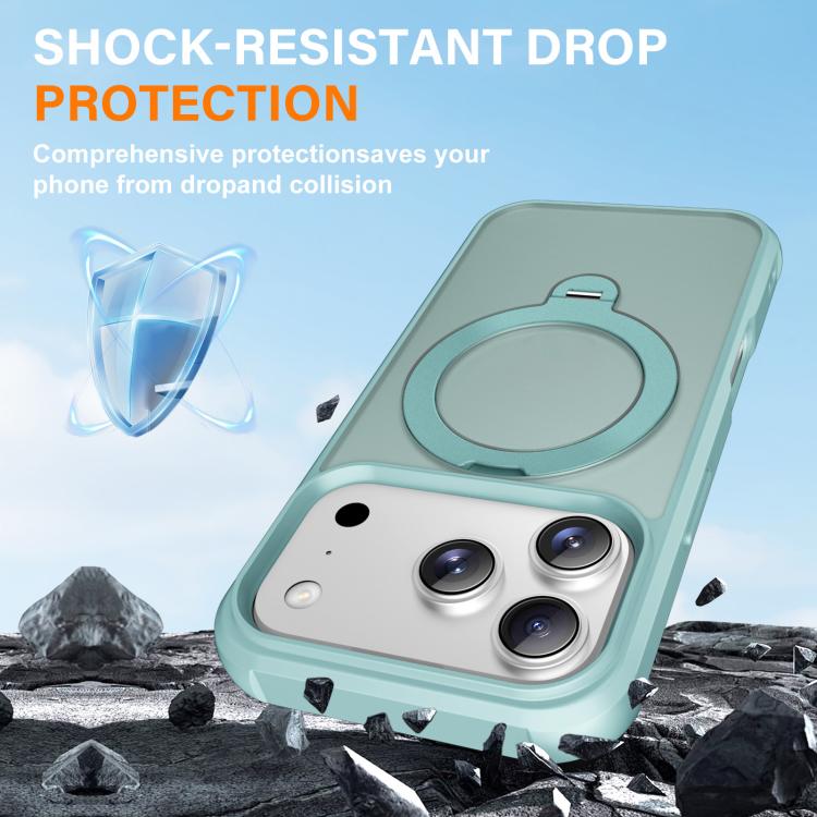 For iPhone 17 Pro Max Rotating Pivot Bracket Magnetic Phone Case
