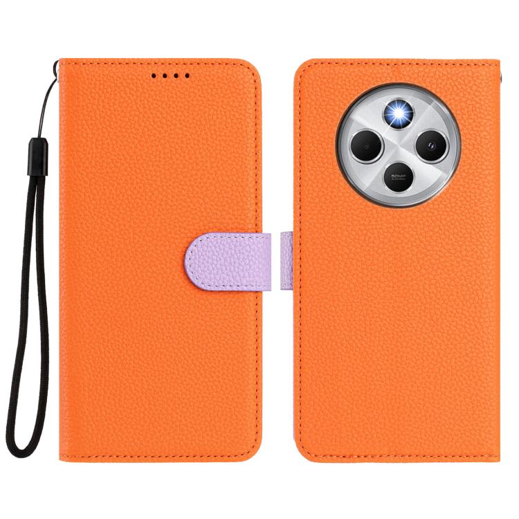 For Redmi 14C 4G / 14R 5G / Poco C75 Detachable Litchi Texture Magnetic Vegan Leather Phone Case