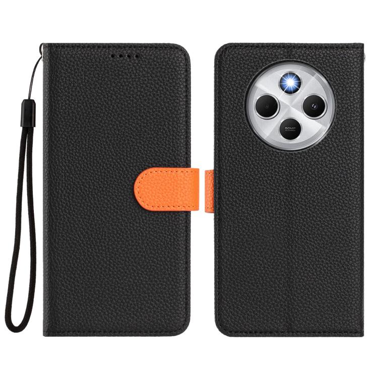For Redmi 14C 4G / 14R 5G / Poco C75 Detachable Litchi Texture Magnetic Vegan Leather Phone Case