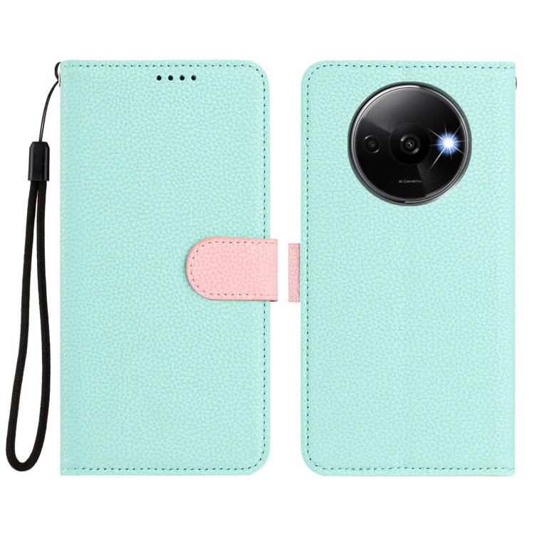 For Redmi A3 / A3x 4G / Poco C61 Detachable Litchi Texture Magnetic Vegan Leather Phone Case