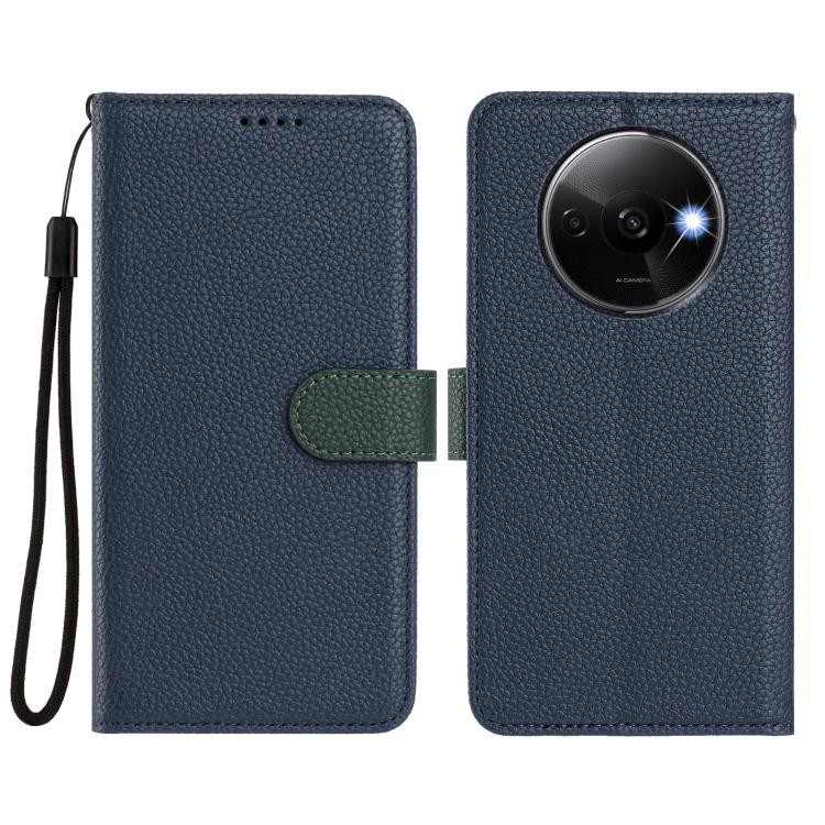 For Redmi A3 / A3x 4G / Poco C61 Detachable Litchi Texture Magnetic Vegan Leather Phone Case