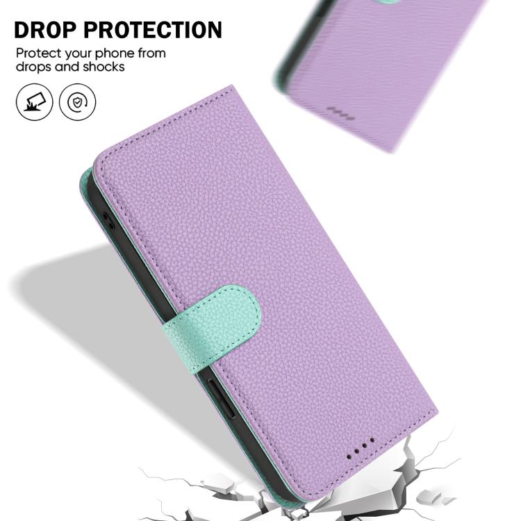 For Redmi Note 13 4G Global Detachable Litchi Texture Magnetic Vegan Leather Phone Case