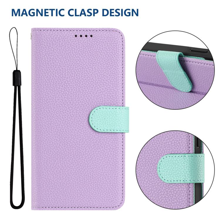 For Redmi Note 13 Pro+ Detachable Litchi Texture Magnetic Vegan Leather Phone Case
