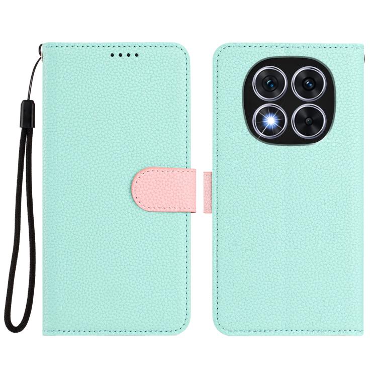 For Redmi Note 14 Pro 5G Global Detachable Litchi Texture Magnetic Vegan Leather Phone Case