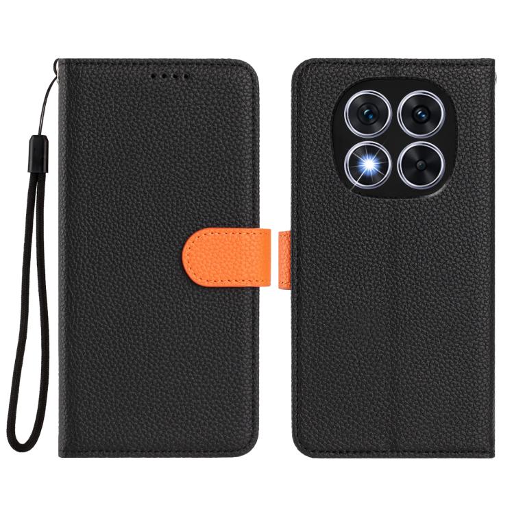 For Redmi Note 14 Pro 5G Global Detachable Litchi Texture Magnetic Vegan Leather Phone Case