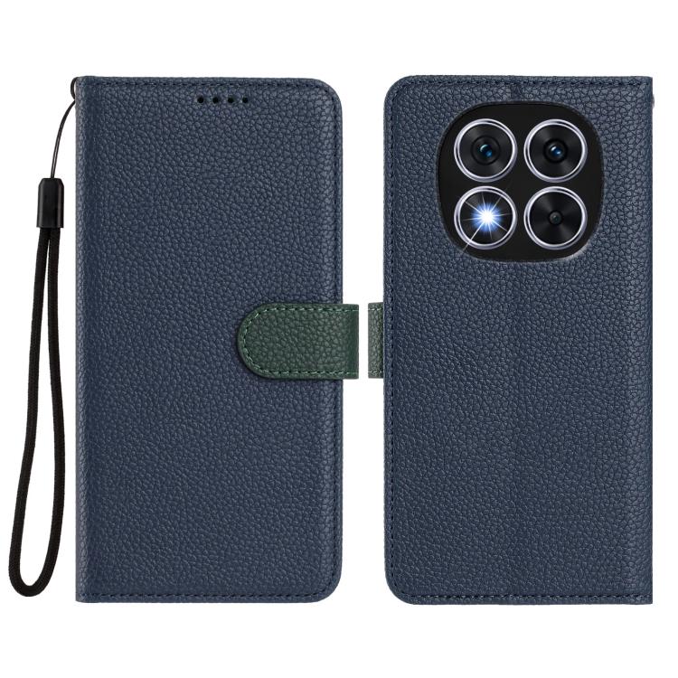 For Redmi Note 14 Pro 5G Global Detachable Litchi Texture Magnetic Vegan Leather Phone Case