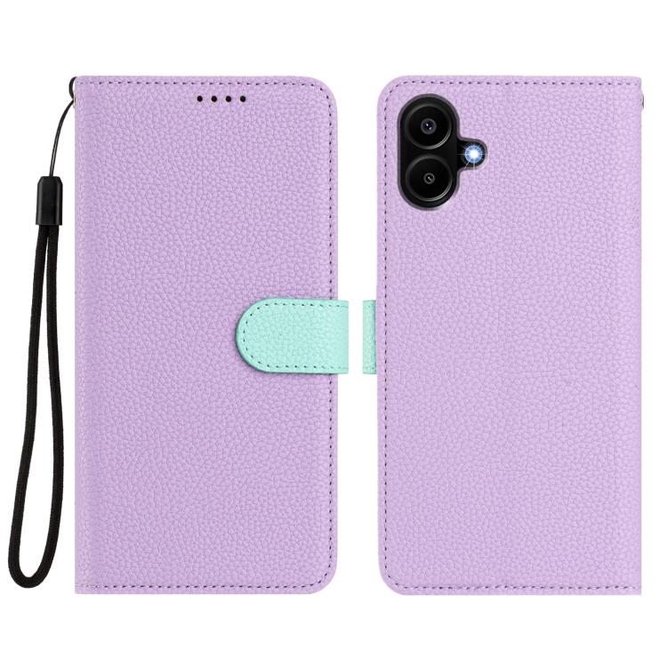 For Samsung Galaxy A07 5G / 4G Detachable Litchi Texture Magnetic Vegan Leather Phone Case