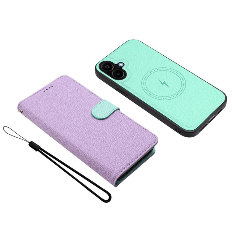 For Samsung Galaxy A07 5G / 4G Detachable Litchi Texture Magnetic Vegan Leather Phone Case