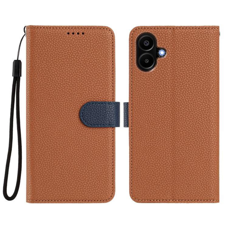 For Samsung Galaxy A07 5G / 4G Detachable Litchi Texture Magnetic Vegan Leather Phone Case