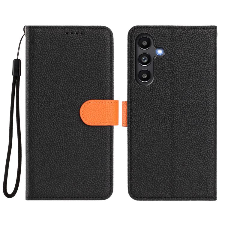 For Samsung Galaxy A13 5G / A04s Detachable Litchi Texture Magnetic Vegan Leather Phone Case