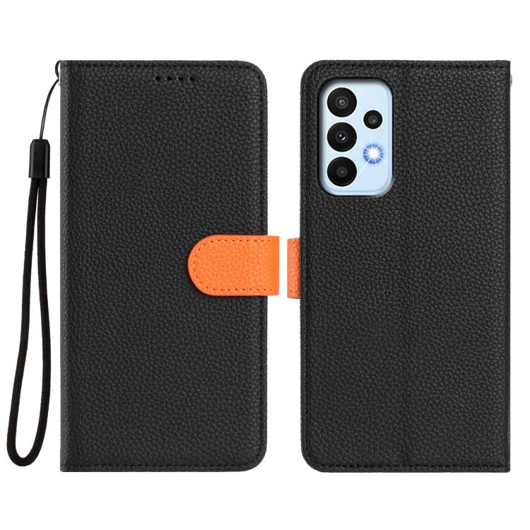 For Samsung Galaxy A32 5G Detachable Litchi Texture Magnetic Vegan Leather Phone Case