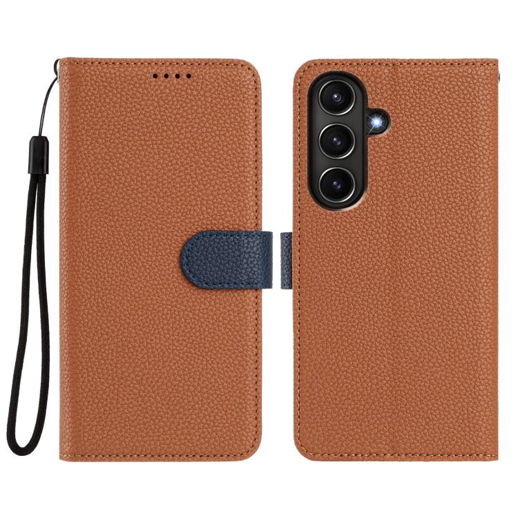 For Samsung Galaxy A36 5G Detachable Litchi Texture Magnetic Vegan Leather Phone Case
