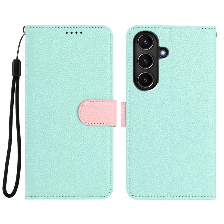 For Samsung Galaxy A56 5G Detachable Litchi Texture Magnetic Vegan Leather Phone Case