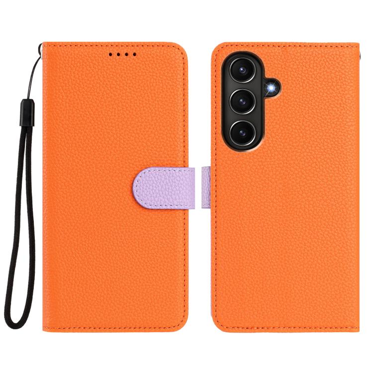 For Samsung Galaxy A56 5G Detachable Litchi Texture Magnetic Vegan Leather Phone Case