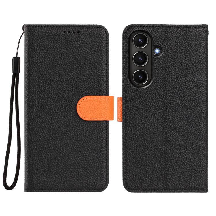 For Samsung Galaxy A56 5G Detachable Litchi Texture Magnetic Vegan Leather Phone Case