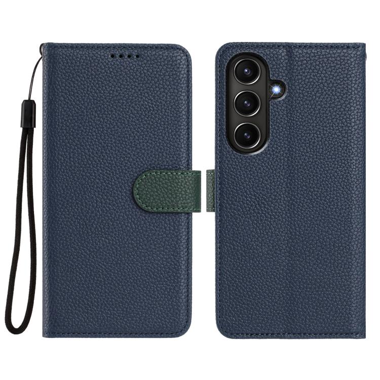For Samsung Galaxy A56 5G Detachable Litchi Texture Magnetic Vegan Leather Phone Case