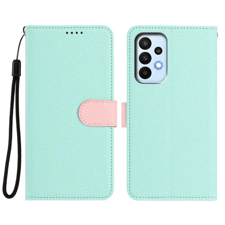 For Samsung Galaxy A33 5G Detachable Litchi Texture Magnetic Vegan Leather Phone Case