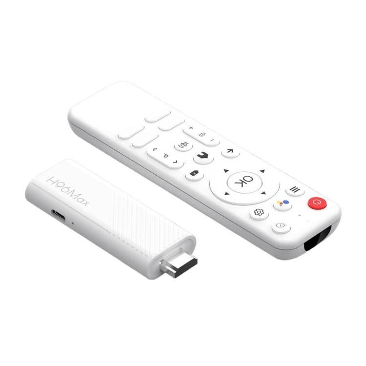 H96 Max H313 Android 14 Mini HD TV Stick with Remote Control, 2GB+8GB, ARM Cortex-A53 Quad Core - White