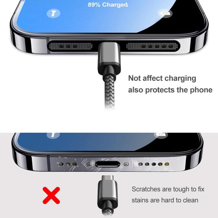 For iPhone 17 Pro XDcase 4pcs Metal Dust Mesh Earpiece Dustproof Stickers with 4 Anti-Dust Plugs 1 Cleaning Brush