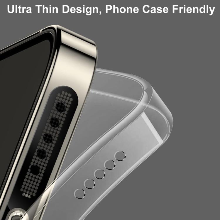 For iPhone 17 Pro XDcase 4pcs Metal Dust Mesh Earpiece Dustproof Stickers with 4 Anti-Dust Plugs 1 Cleaning Brush