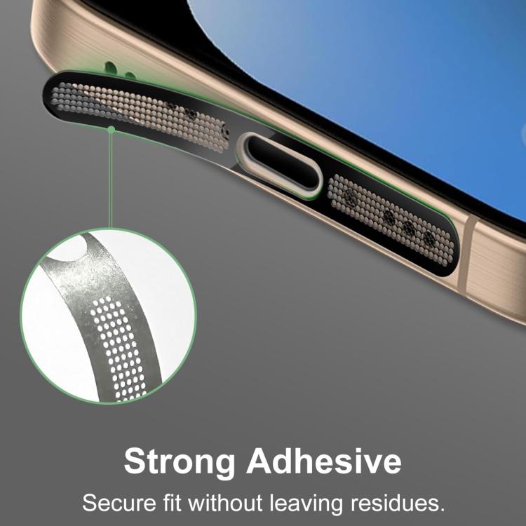 For iPhone 17 Pro Max XDcase 4pcs Metal Dust Mesh Earpiece Dustproof Stickers with 4 Anti-Dust Plugs 1 Cleaning Brush
