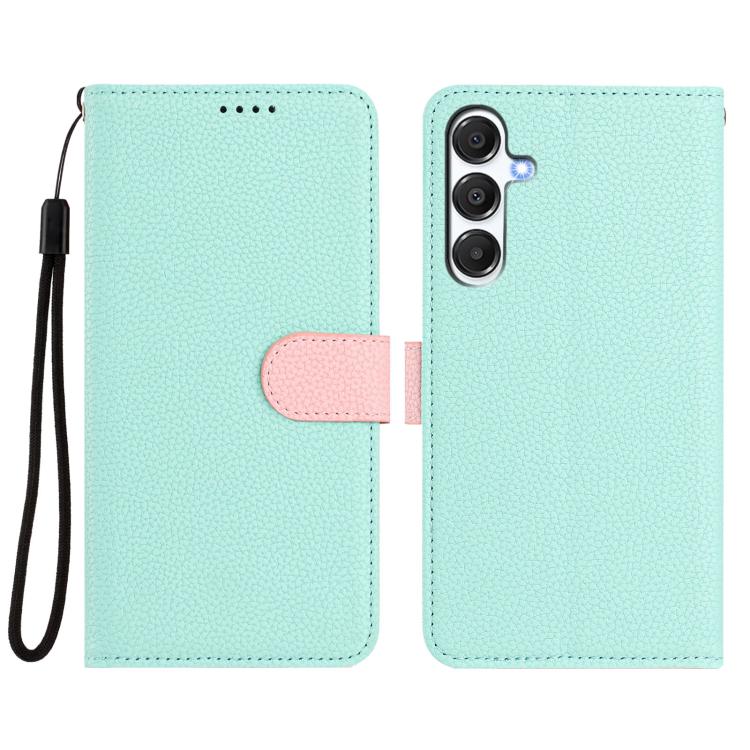 For Samsung Galaxy M35 5G Detachable Litchi Texture Magnetic Vegan Leather Phone Case
