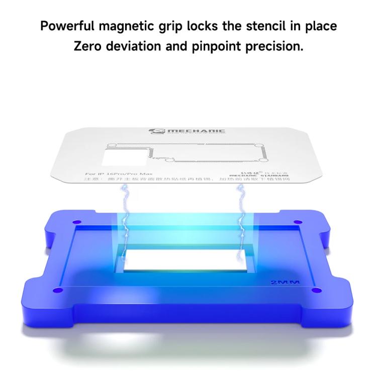 Mechanic iTin-12 BGA Reballing Stencil Magnetic Tin Plating Platform
