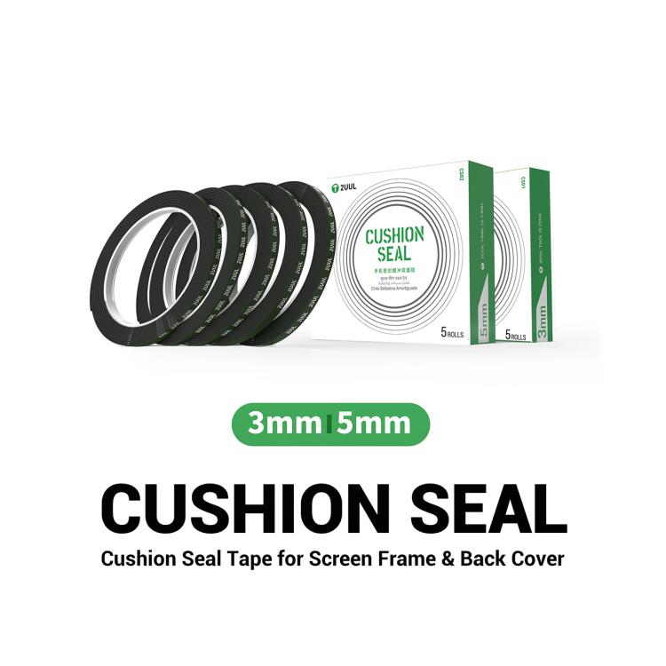 2UUL 5 in 1 10m Cushion Seal Tape, Model:CS01 / 3mm