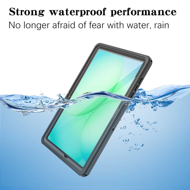 For Samsung Galaxy Tab A11+ RedPepper Shockproof Waterproof PC Hybrid TPU Tablet Case - Black