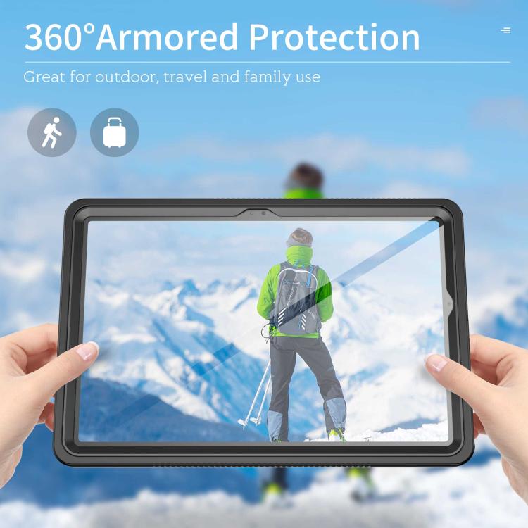 For Samsung Galaxy Tab A11+ RedPepper Shockproof Waterproof PC Hybrid TPU Tablet Case - Black