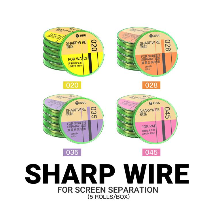 2UUL 5 in 1 GS Series 100m Special Steel Diamond Wire, Model:035