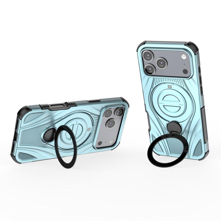 For iPhone 17 Pro Max Star Ring Metallic Pivot Bracket Magnetic Phone Case