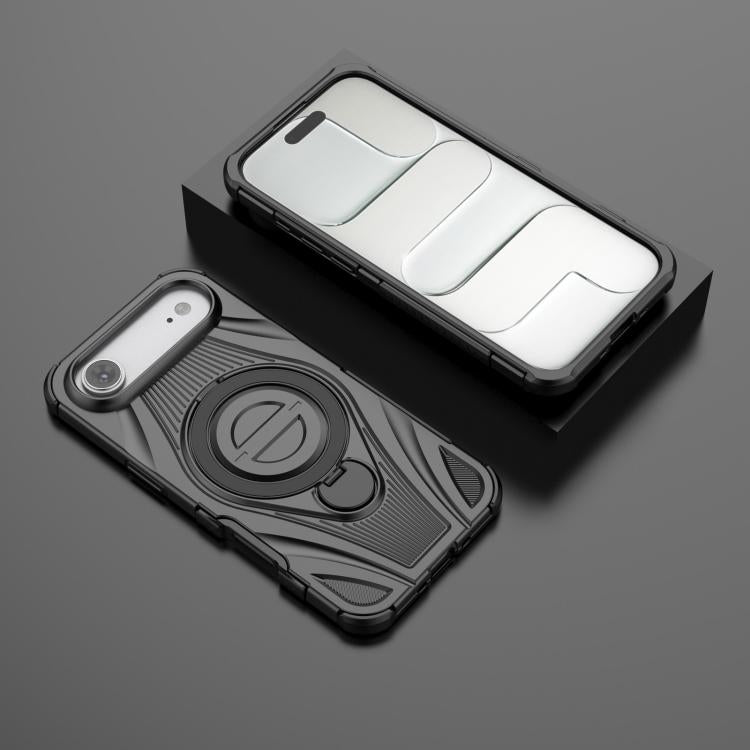 For iPhone Air Star Ring Metallic Pivot Bracket Magnetic Phone Case