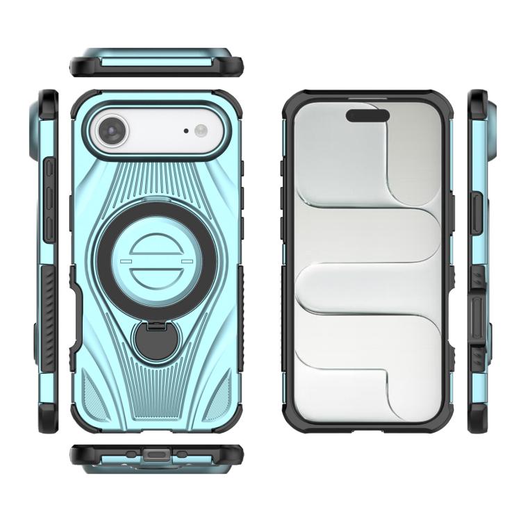 For iPhone Air Star Ring Metallic Pivot Bracket Magnetic Phone Case