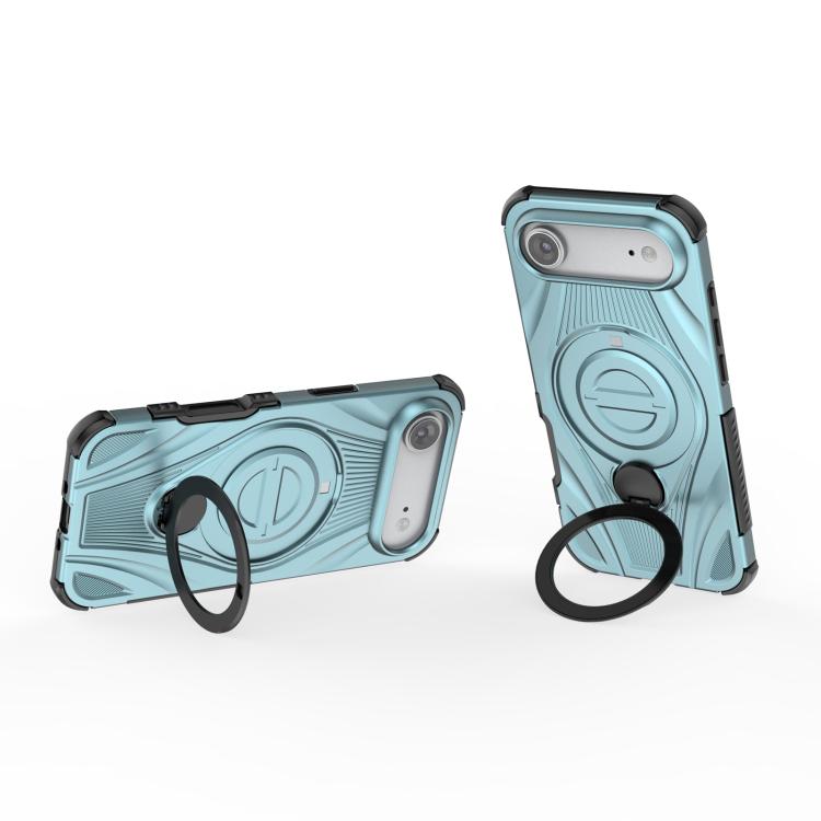 For iPhone Air Star Ring Metallic Pivot Bracket Magnetic Phone Case