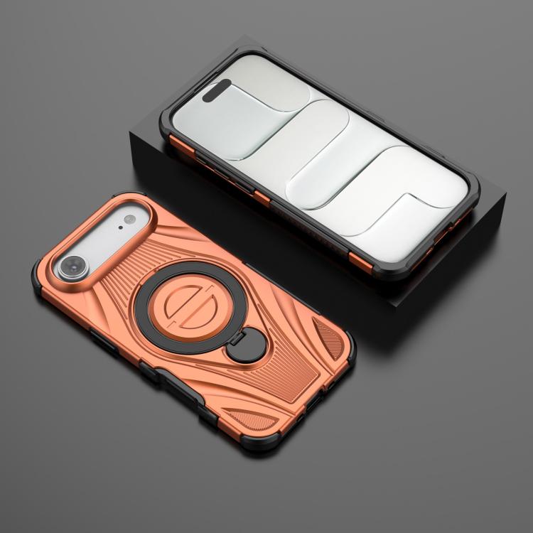 For iPhone Air Star Ring Metallic Pivot Bracket Magnetic Phone Case