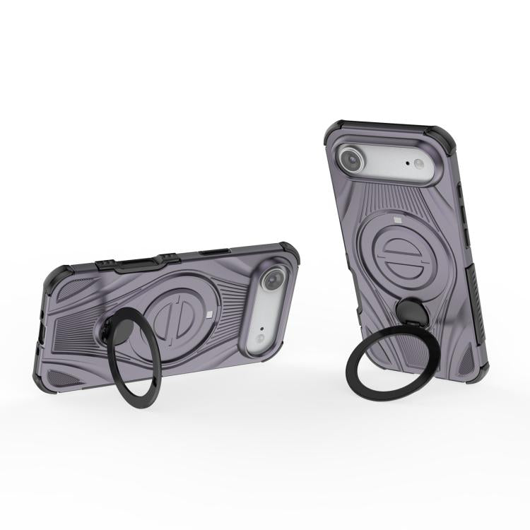 For iPhone Air Star Ring Metallic Pivot Bracket Magnetic Phone Case