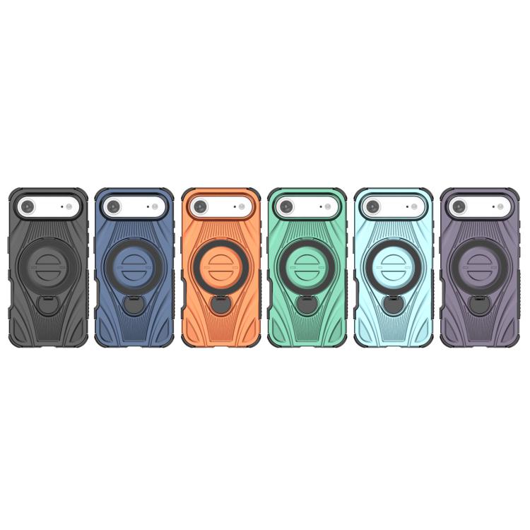 For iPhone Air Star Ring Metallic Pivot Bracket Magnetic Phone Case