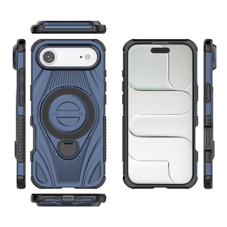 For iPhone Air Star Ring Metallic Pivot Bracket Magnetic Phone Case