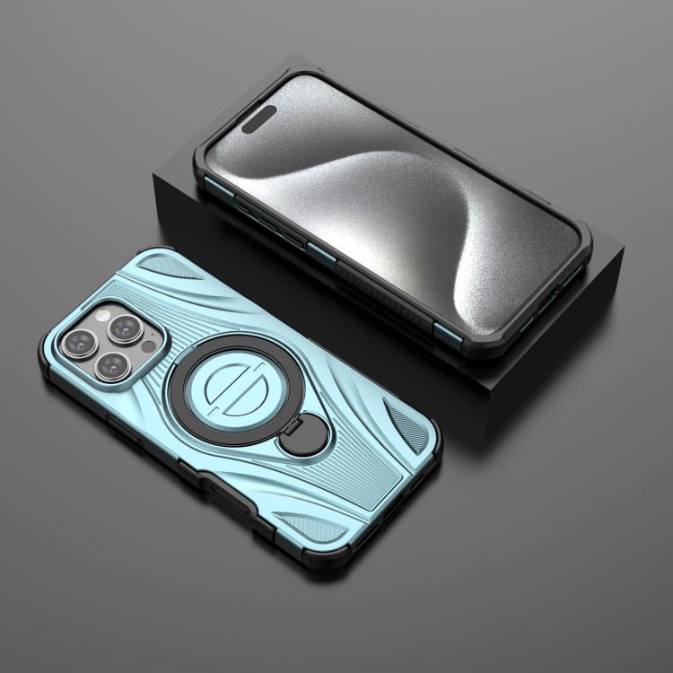 For iPhone 16 Pro Max Star Ring Metallic Pivot Bracket Magnetic Phone Case