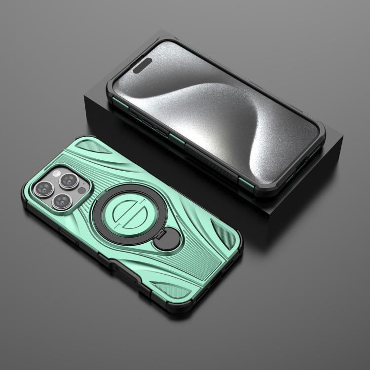For iPhone 16 Pro Max Star Ring Metallic Pivot Bracket Magnetic Phone Case