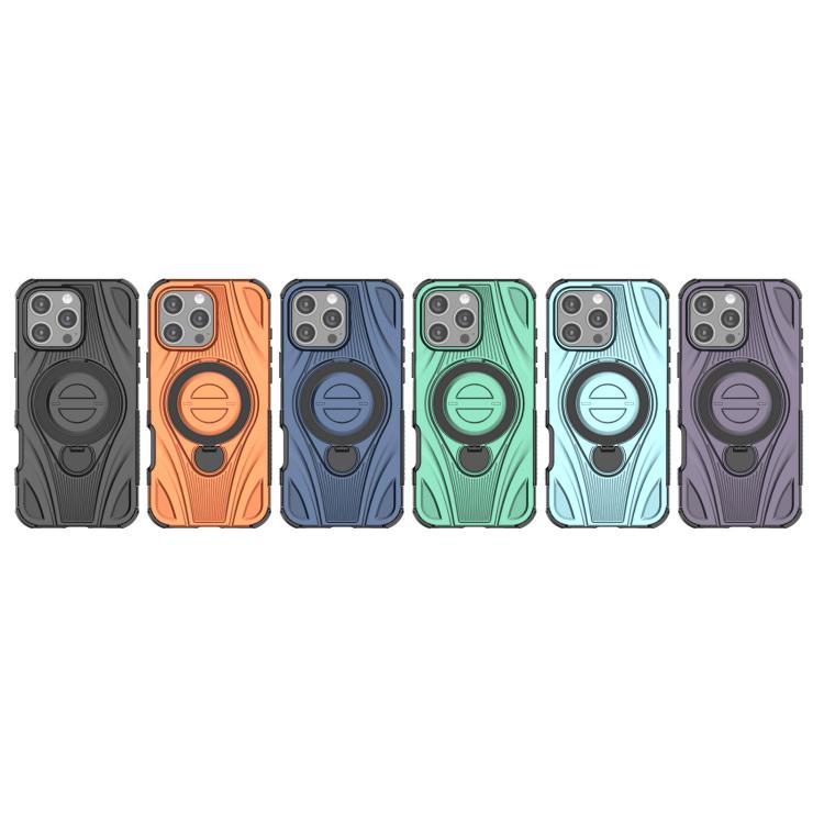 For iPhone 16 Pro Max Star Ring Metallic Pivot Bracket Magnetic Phone Case