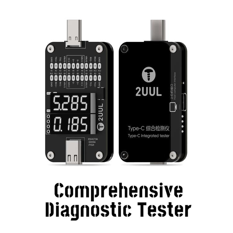 2UUL PW32 Type-C Port Comprehensive Diagnostic Tester with Real-Time Charging Detection
