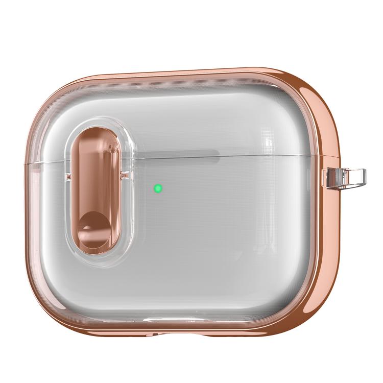 For AirPods Pro 3 Clear Electroplating Wireless Earphones Case with Switch