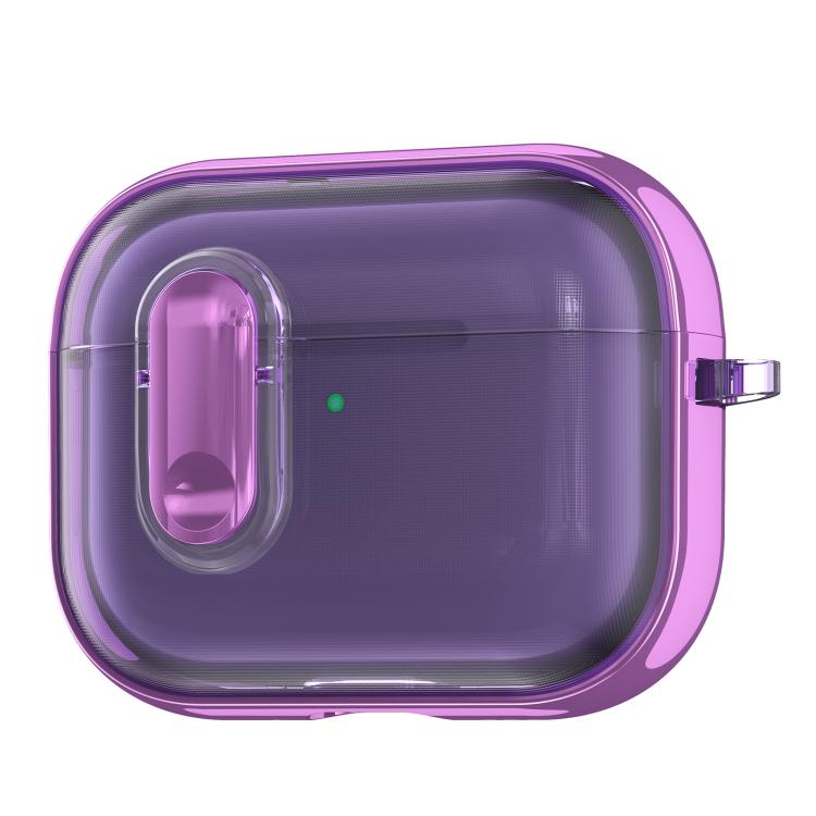For AirPods Pro 3 Clear Electroplating Wireless Earphones Case with Switch