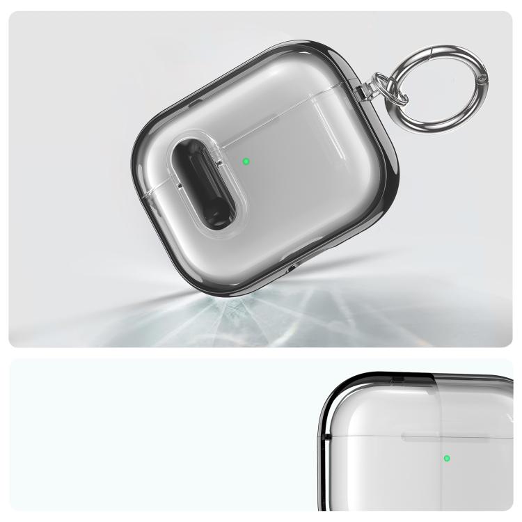 For AirPods Pro 3 Clear Electroplating Wireless Earphones Case with Switch