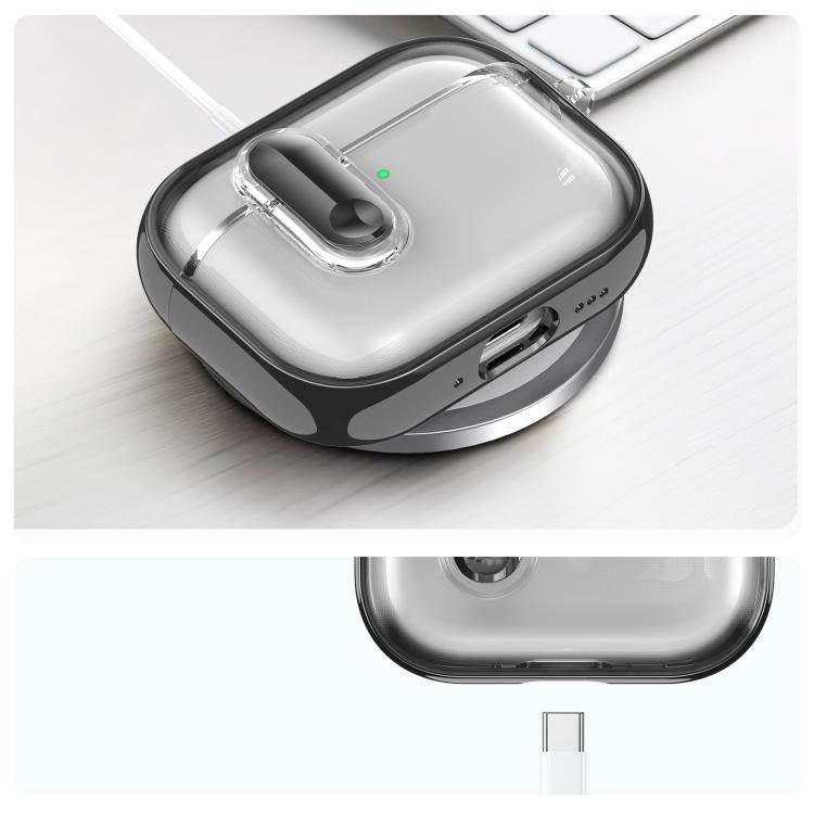 For AirPods Pro 3 Clear Electroplating Wireless Earphones Case with Switch