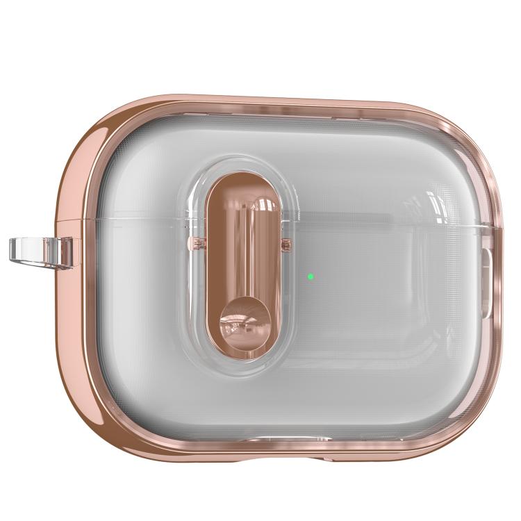 For AirPods Pro 2 Clear Electroplating Wireless Earphones Case with Switch