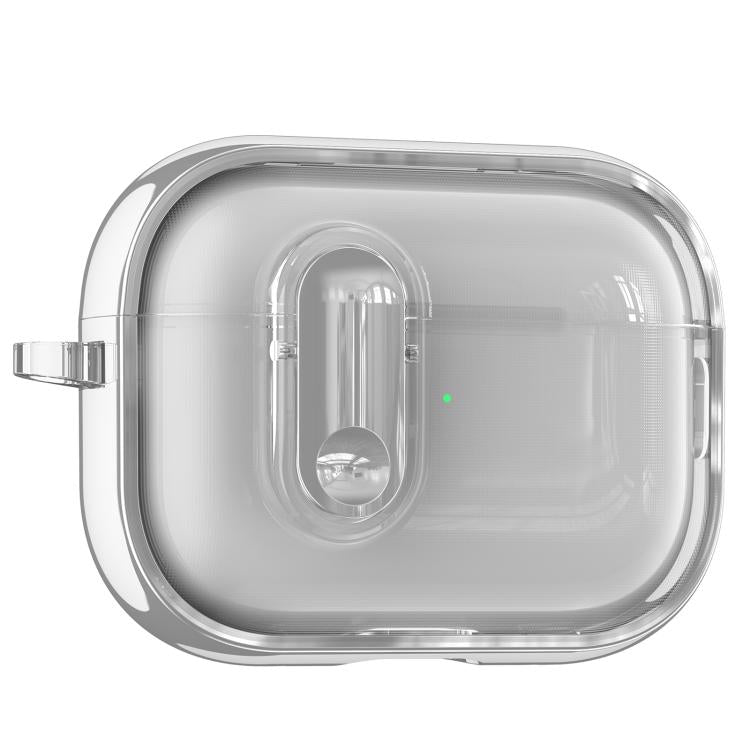 For AirPods Pro 2 Clear Electroplating Wireless Earphones Case with Switch