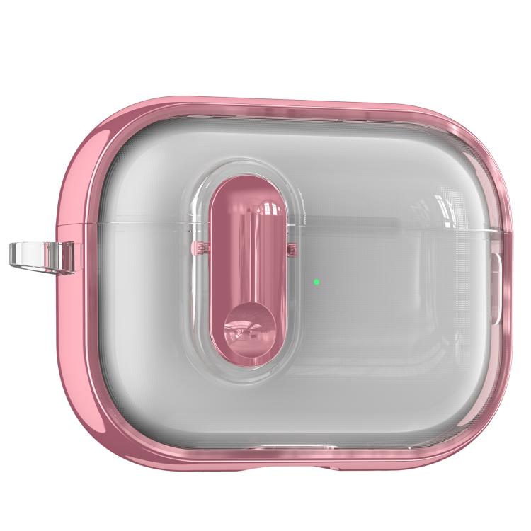 For AirPods Pro 2 Clear Electroplating Wireless Earphones Case with Switch